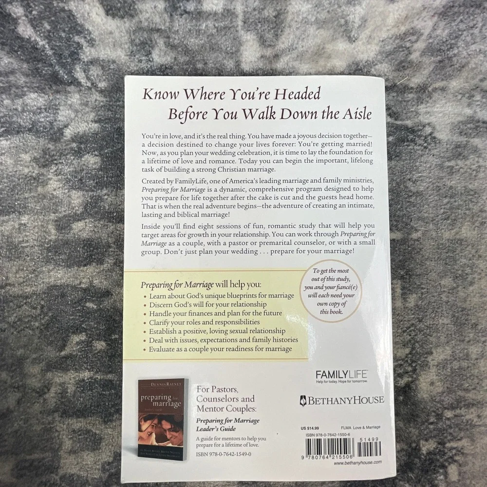 Preparing for Marriage Dennis Rainey FamilyLife Revised Updated Study Guide